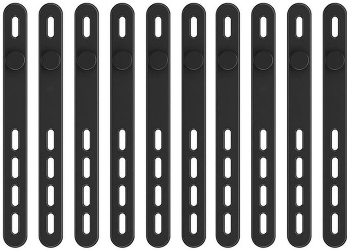 Hengelbanden 10 Stuks - Herbruikbare Siliconen - Waterdicht - Stevige Fixatie - Kabelbinders - Geschikt voor Hengels - Visaccessoires