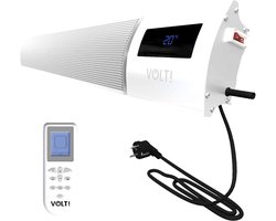 VOLT I-Red Badkamerverwarming- 1200W - Infrarood Heater - Straalkachel - Wifi - IP44 - 96CM - Wit
