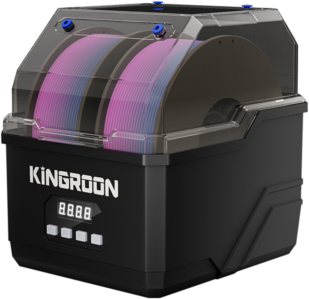 KINGROON KR02 Filament Droger 2KG – Filament Droogbox voor 3D Printer – 40-60°C – Dubbele Spoel – PLA PETG ABS TPU – EU-stekker