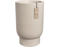 Elho Amber Grail High 30 - Grote Bloempot voor Binnen & Buiten - 100% Gerecycled Plastic - Ø 29.5 x H 46 cm - Balanced beige