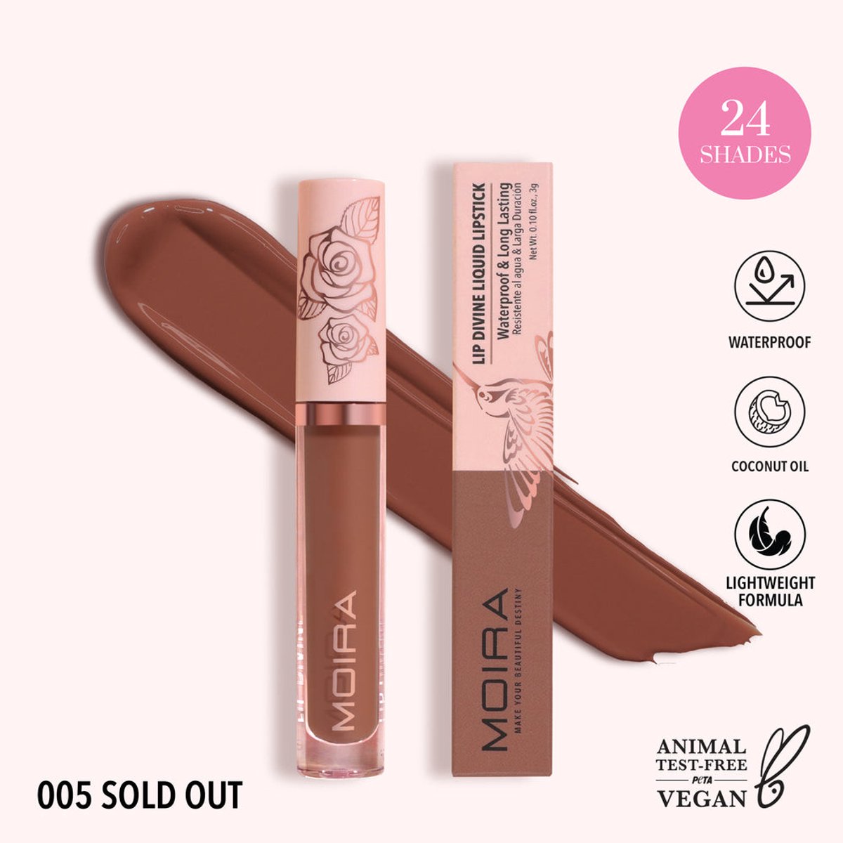 Moira - Lip divine - Liquid lipstick - 05 - Sold Out