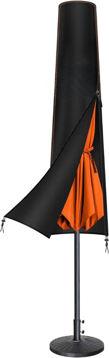 Lìon® Parasolhoes - Beschermhoes voor Zweefparasol - Parasolhoes Waterdicht - Zwart - 50cm x 30cm x 190cm