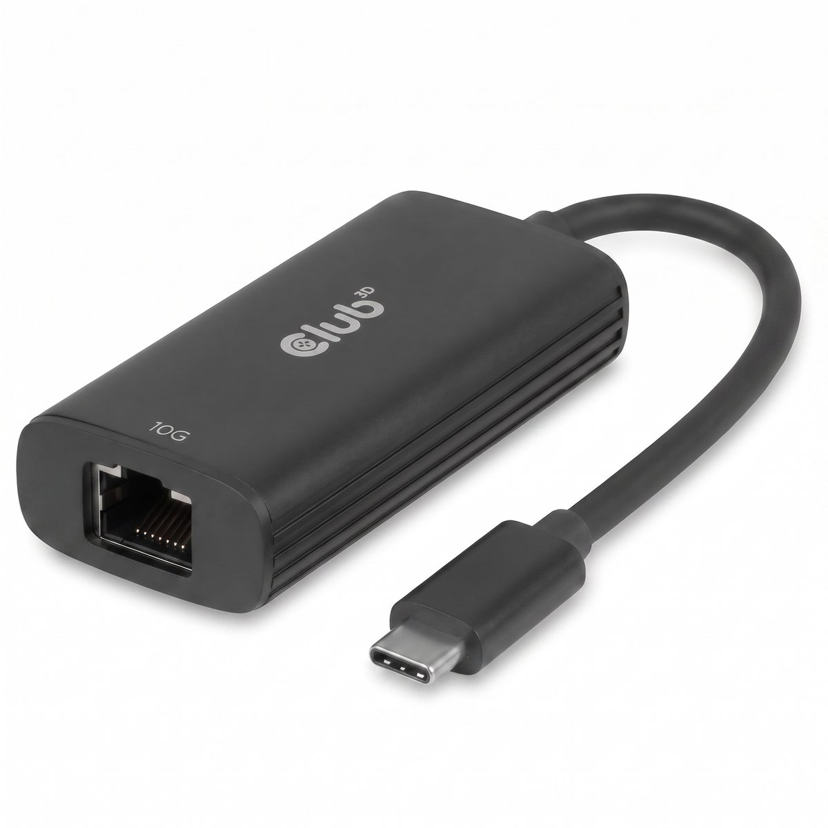 Club 3D CAC-2531 USB-C naar RJ45 10G Ethernet Adapter M/V voor Laptop