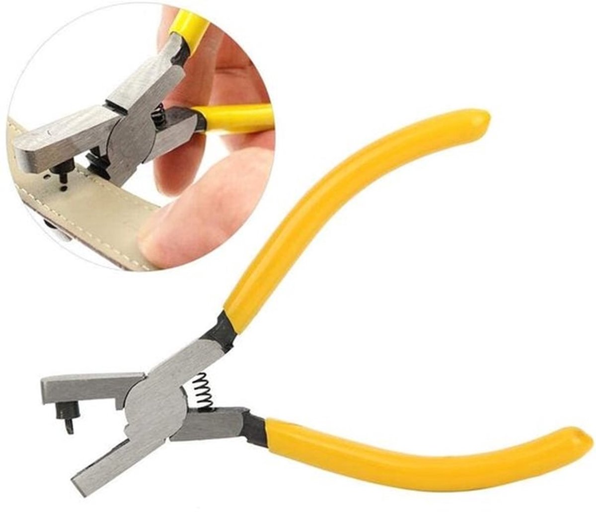 Riem Perforator Hoogwaardig Koolstofstaal - Handmatige Gat Perforator - Geschikt voor Leer/Canvas/Papier - Duurzaam/Compact - Eenvoudig in Gebruik