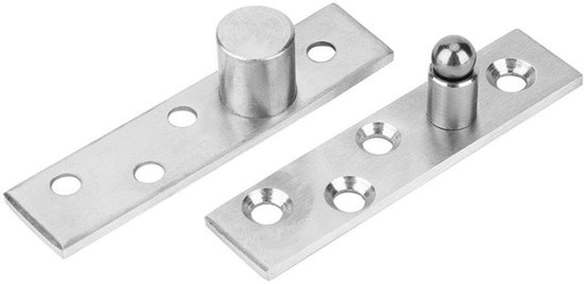 Deurscharnier 360 Graden - Roestvrij Staal - Centrale Pivot - Eccentrisch Pivot Punt - 75x17mm - Duurzaam - Hoge Hardheid - Deurscharnieren