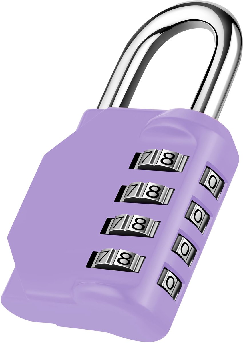Cijferhangslot 4-cijferig voor Spinden, Violett