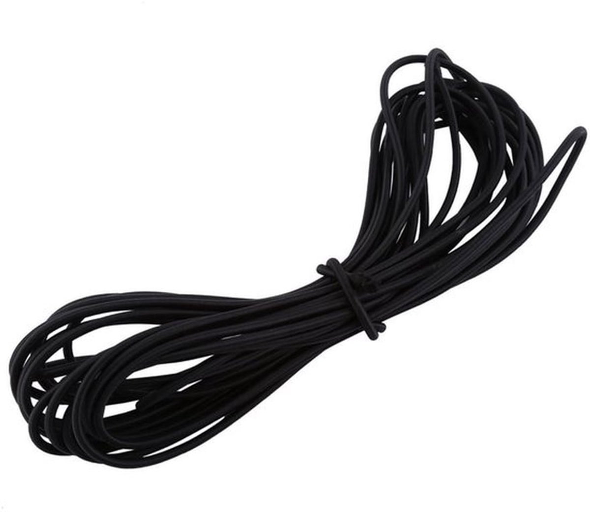 Bungee Touw 10 Meter - Elastisch Koord 4 mm - Zwart - UV-bestendig - Slijtvast - Lichtgewicht