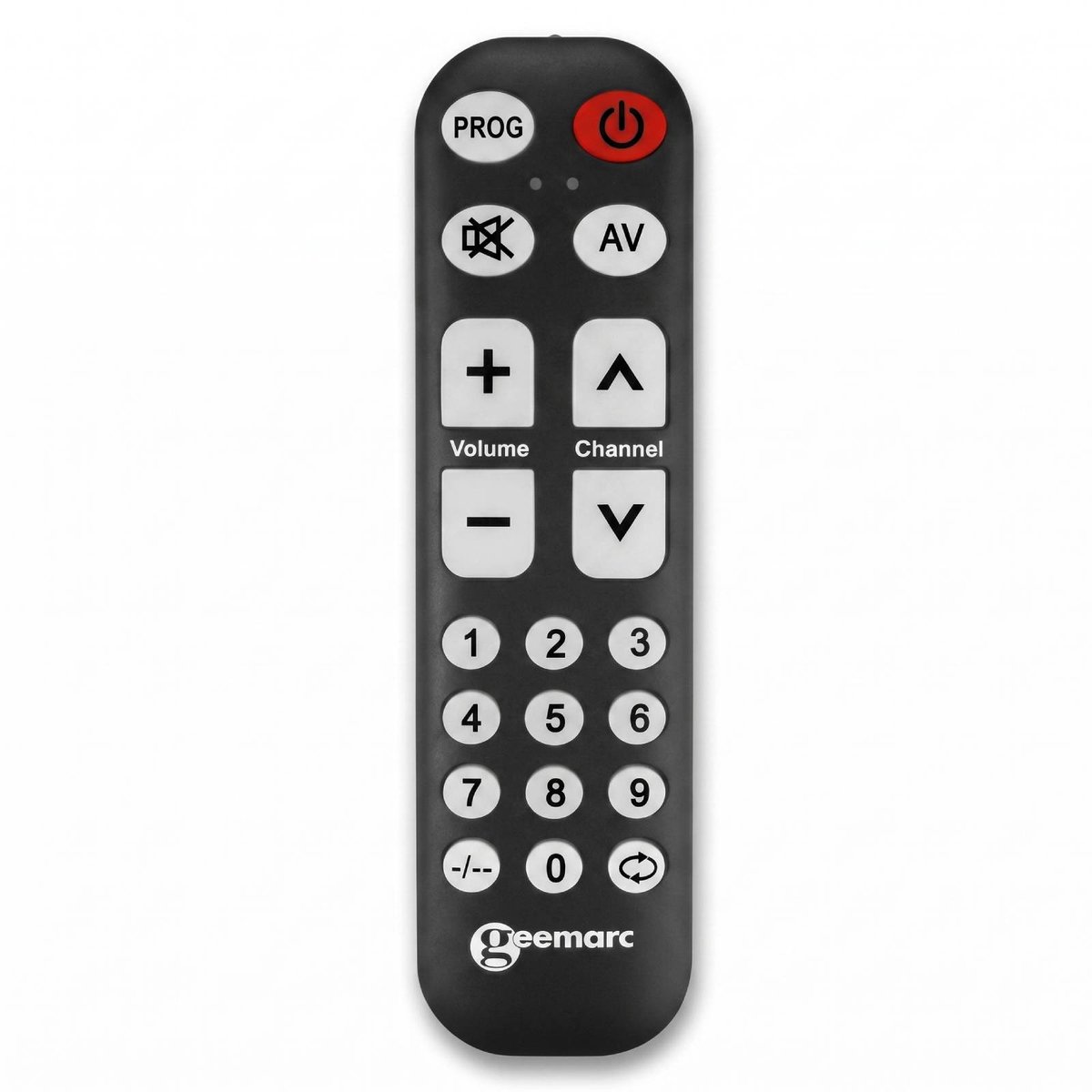 Geemarc, Programmeerbare Universele Afstandsbediening voor TV / Box met 19 Toetsen, Zwart