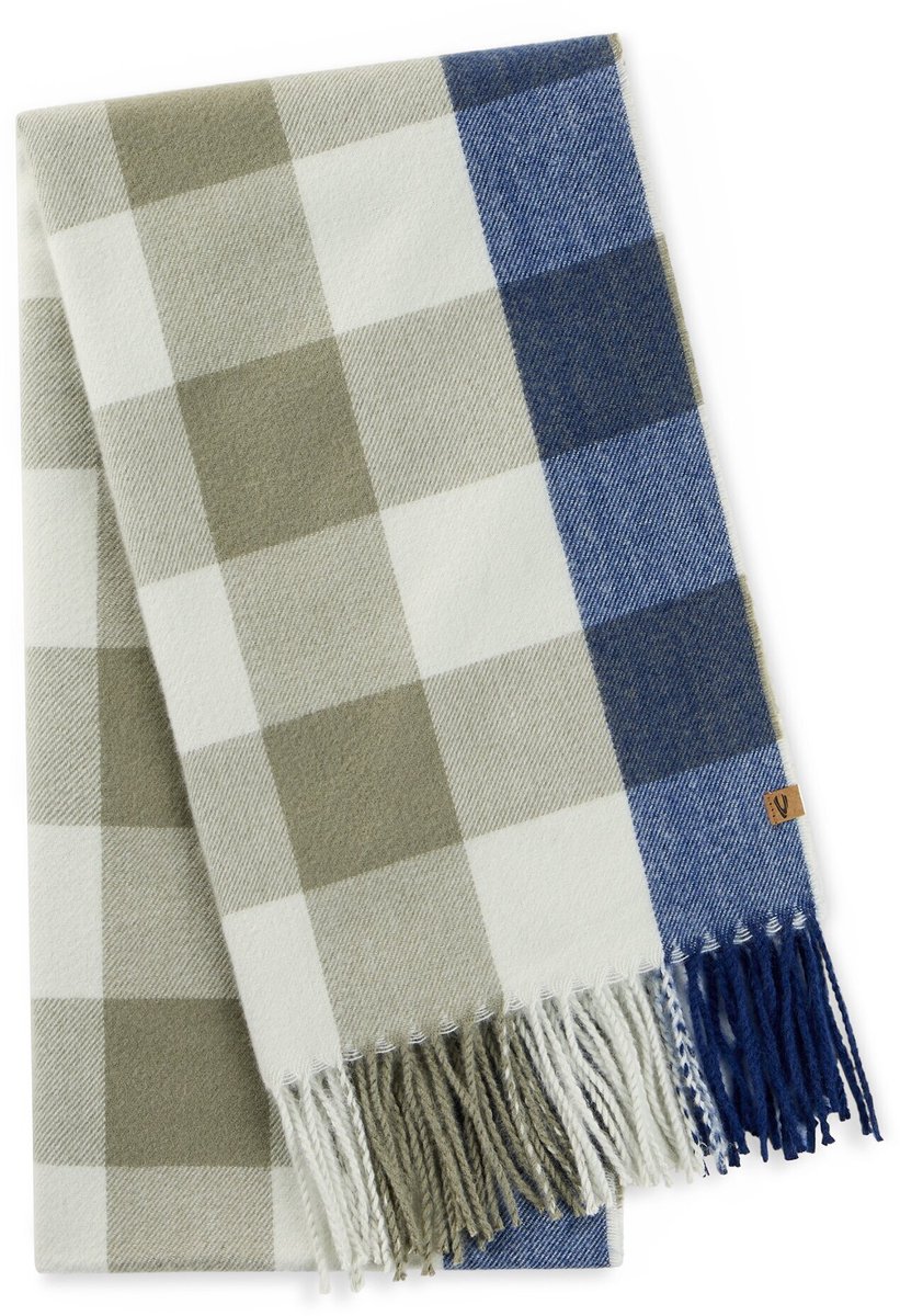camel active Zachte sjaal met ruitjespatroon - Maat womenswear-OS - Munt