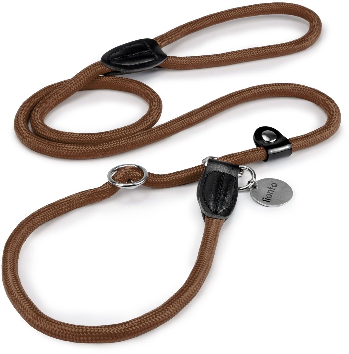 Famanu – Retriever hondenriem trainingslijn, trekkoord van 170 cm lengte, bruin