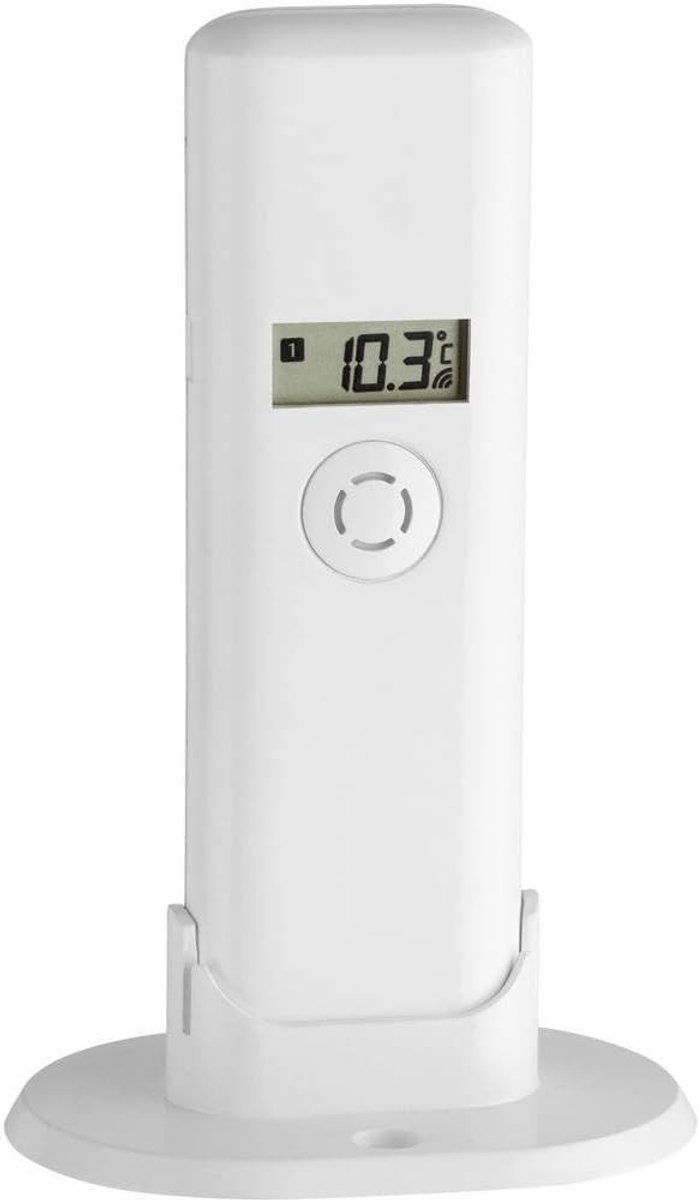 Wifi-thermometer - Wit - 41 x 21 x 129 mm - Temperatuurzender met Display - Voor Draadloze Temperatuurmeting