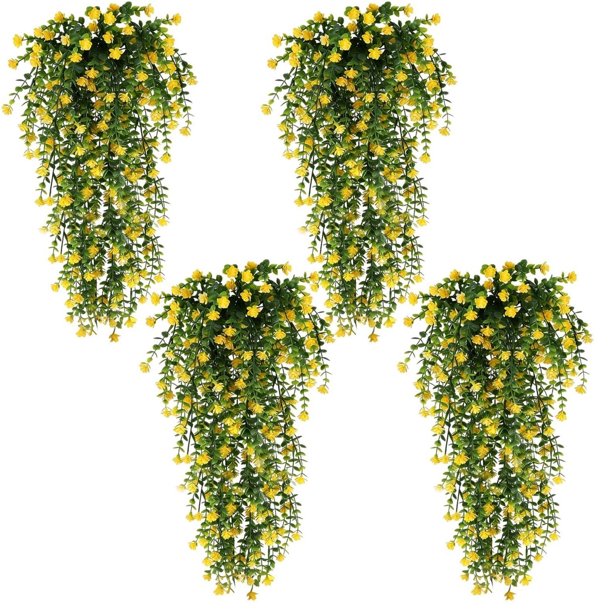Solidchoice - Set van 4 Kunstplanten voor Thuisdecoratie
