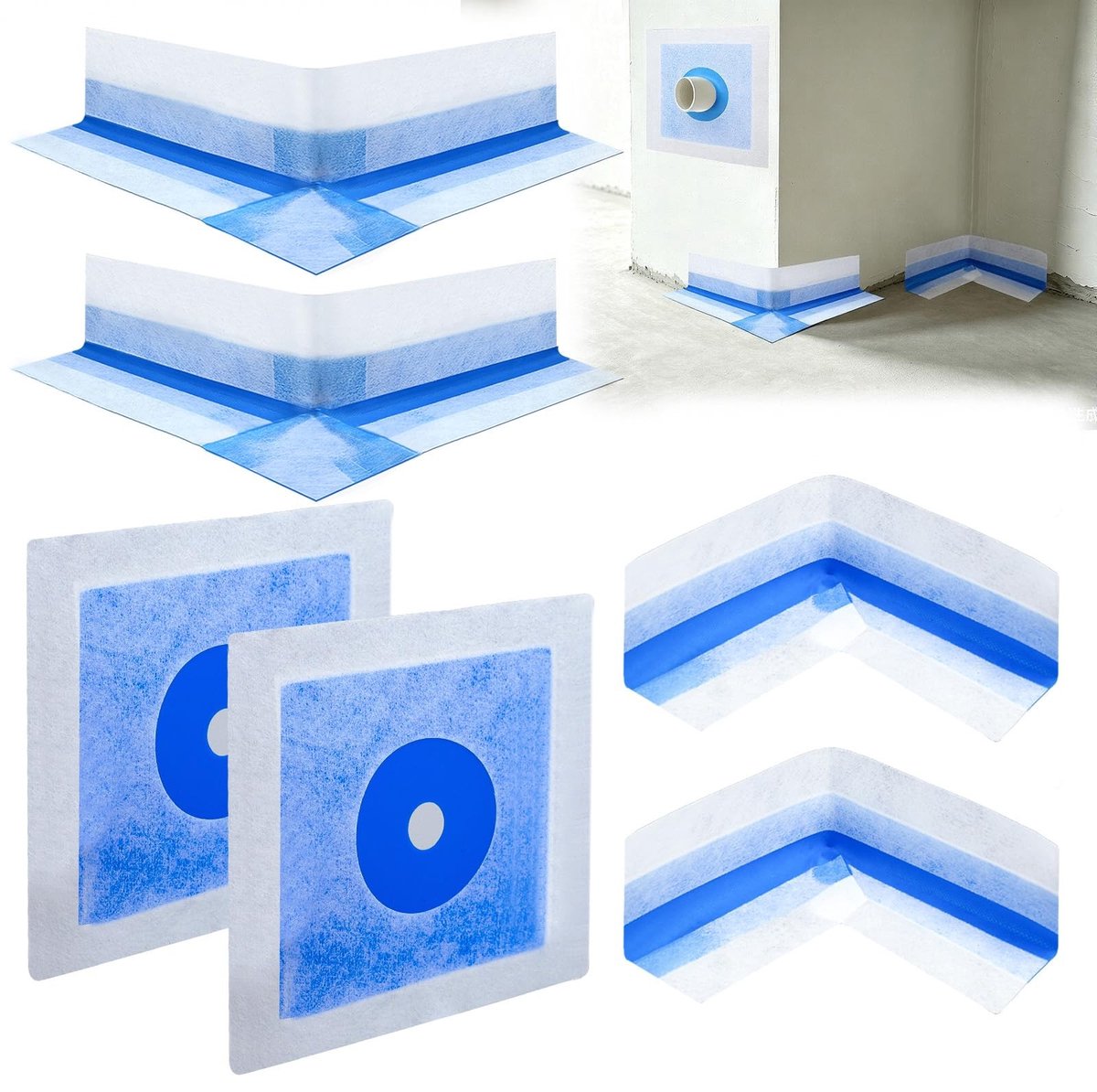 Solidchoice - Set van 6 Afdichtmanchetten voor Douche