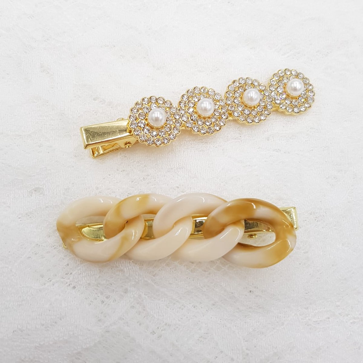 Prachtige haarclips 2 stuks - meisjes Kristal haarclip - Dames Haarpin haarmode | Gala feest| Feest gelegenheden| Haar accessoire Bruid| Bruidsmeisje| Vrouwen| Moederdag| Valentijnsdag