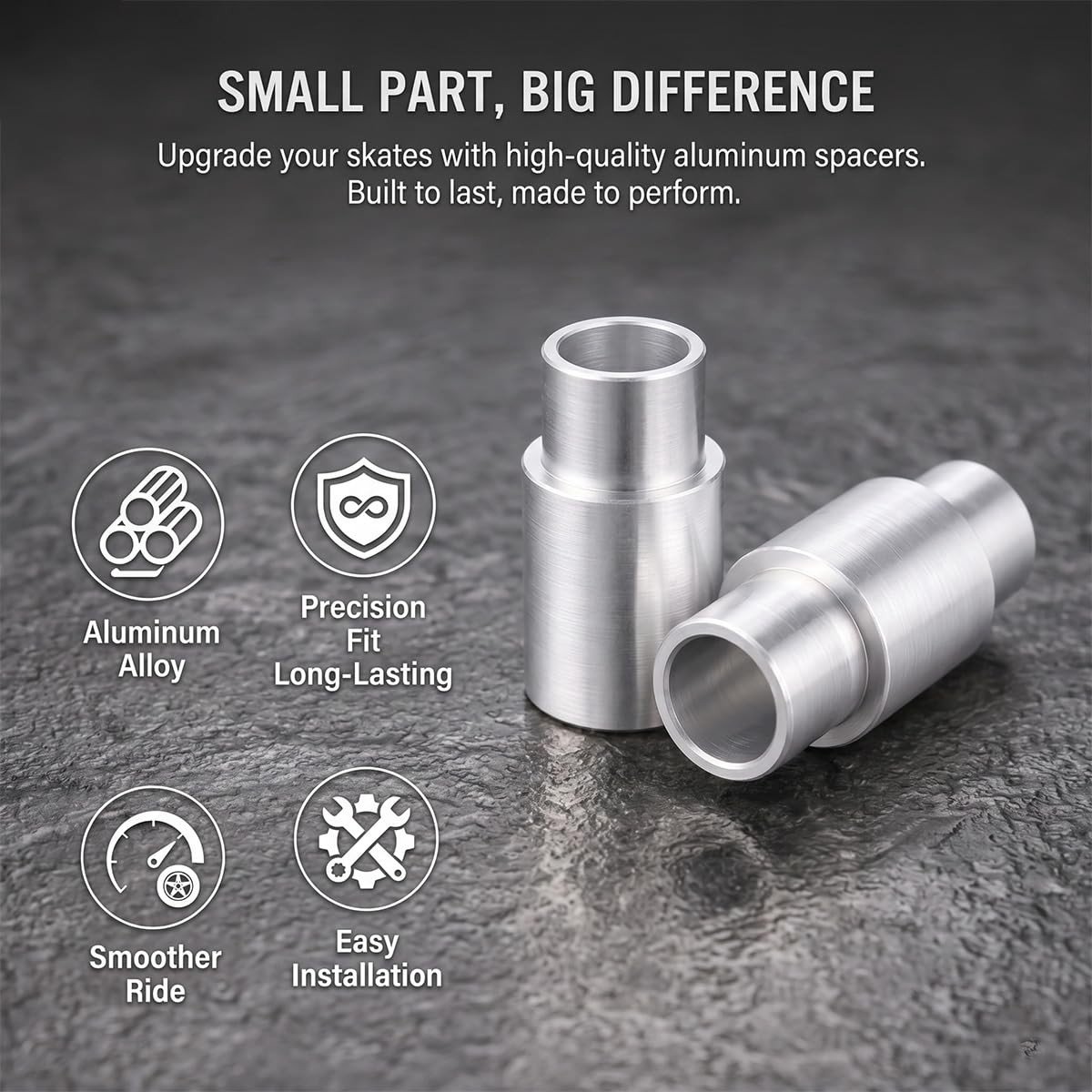 Solidchoice - Set van 10 Precisie Spacer Ringen voor Skates en Scooters