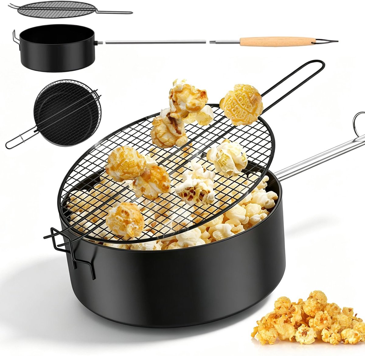 Solidchoice - Popcornpan van Koolstofstaal voor Buiten