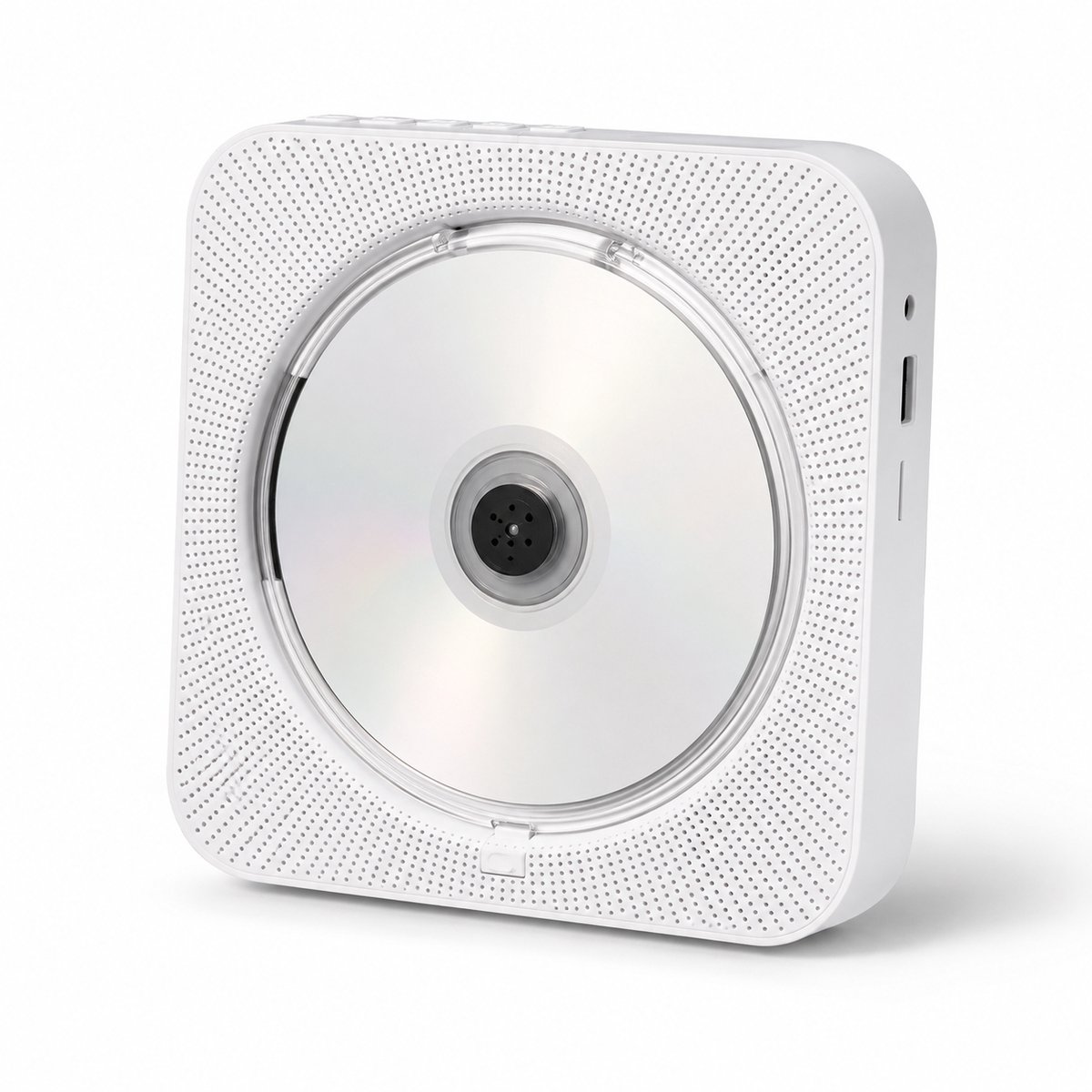 Gloovon® Draagbare CD-speler - Oplaadbaar - Bluetooth & AUX - Met Ingebouwde Accu 2600 mAh - KC-718 - Wit