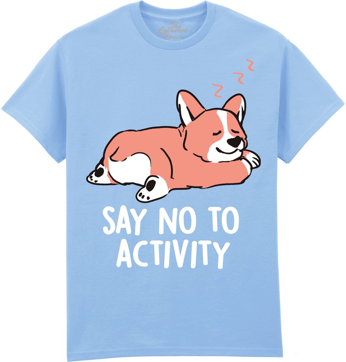 Corgi Say No To Activity The Coloured House T-shirt L