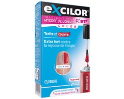 Excilor Forte Color Red Schimmelnagel 30ml - behandeling van schimmelnagels 30ml + Nagellak 8ml