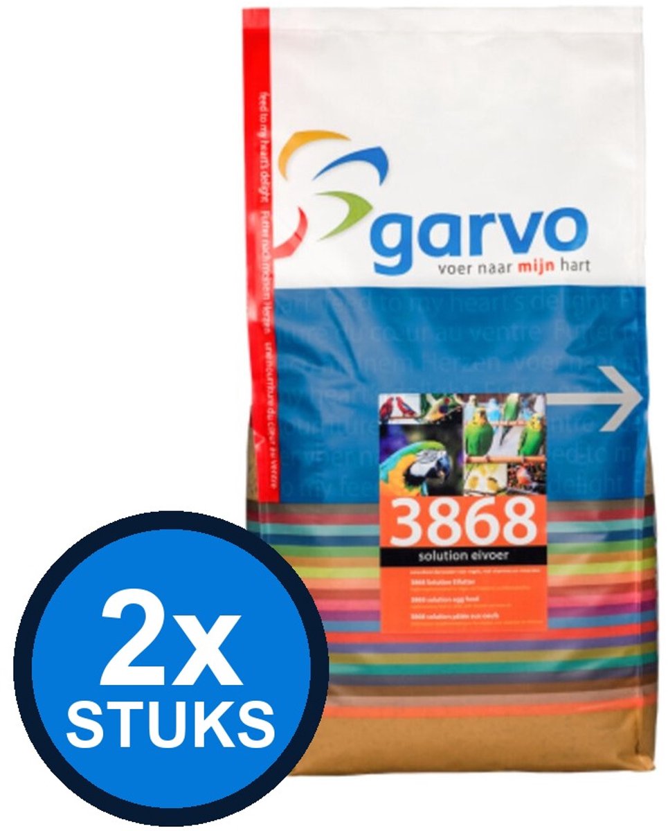 2x Garvo Solution Eivoer 3868 - Vogelvoer