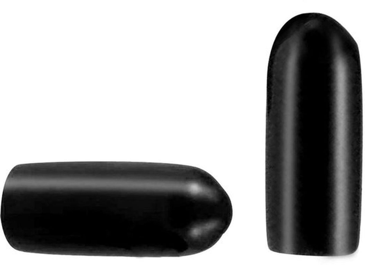 Rubber Eindkappen 10 Stuks - PVC/Rubber Draadbeschermers - Zwart - Flexibel/Geïsoleerd - 19mm Binnen Diameter - Schokbescherming