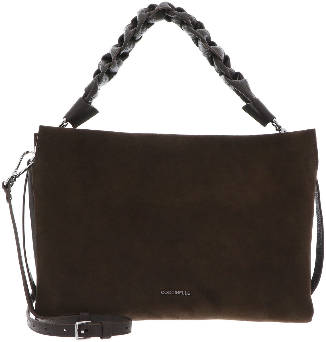 COCCINELLE Leren schoudertas Boheme Handbag Suede Fango / Fango donkergroen