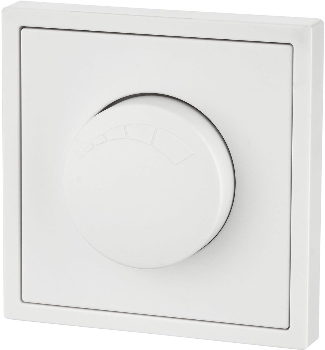 Inbouw Led-Draaidimmer met Drukschakelaar - Wit - 80 x 80 mm - All-in-One Oplossing - Voor Thuisgebruik