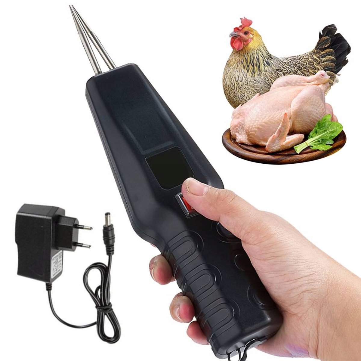 Elektrische Pluimveeplukker - Draagbare Kippenplukmachine voor Gevogelte - Pluimveeverwijderaar - Automatische Kortharenplukker - 2400mAh Oplaadbaar - Voor Kip, Eend & Gans - Efficiënt & Makkelijk Schoonmaken