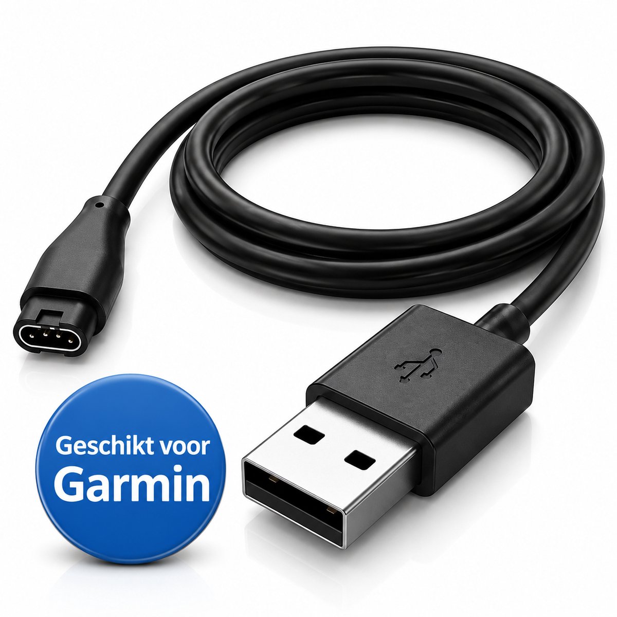Twenty4seven® Oplaadkabel Geschikt voor Garmin Instinct, Forerunner, Fenix, Venu & Vivoactive - 1 Meter USB Oplader Smartwatch - Laadkabel