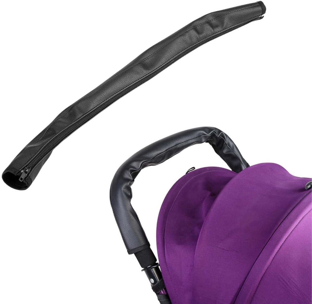 Solidchoice - Beschermhoes van PU-leer voor Kinderwagen