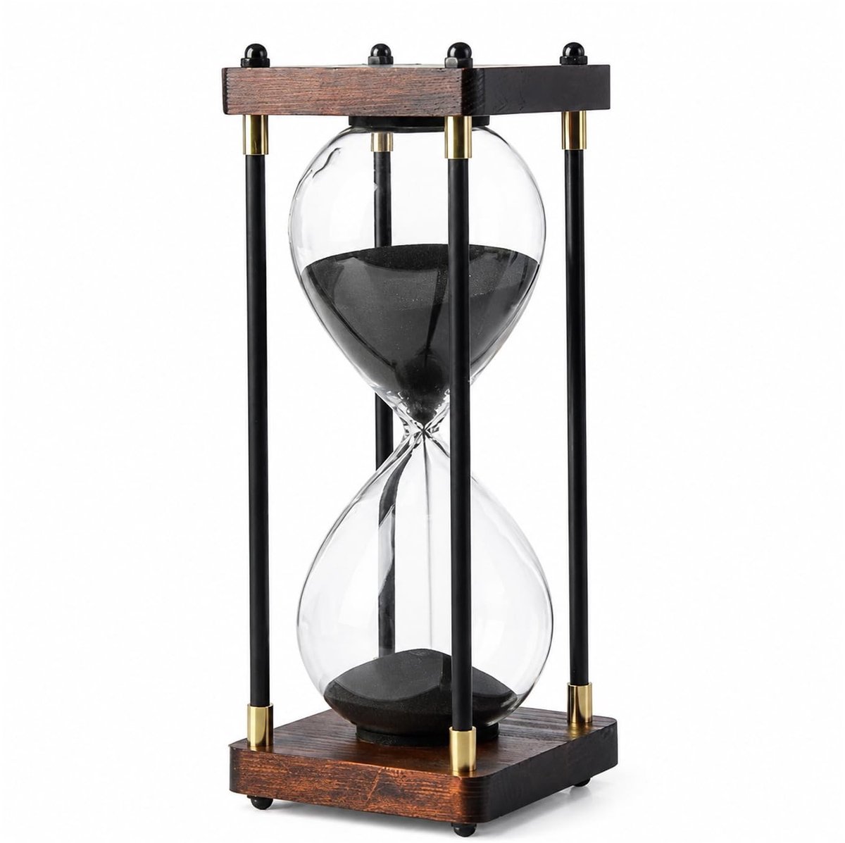 Solidchoice - Vintage Houten Zandloper 60 Minuten Decoratief