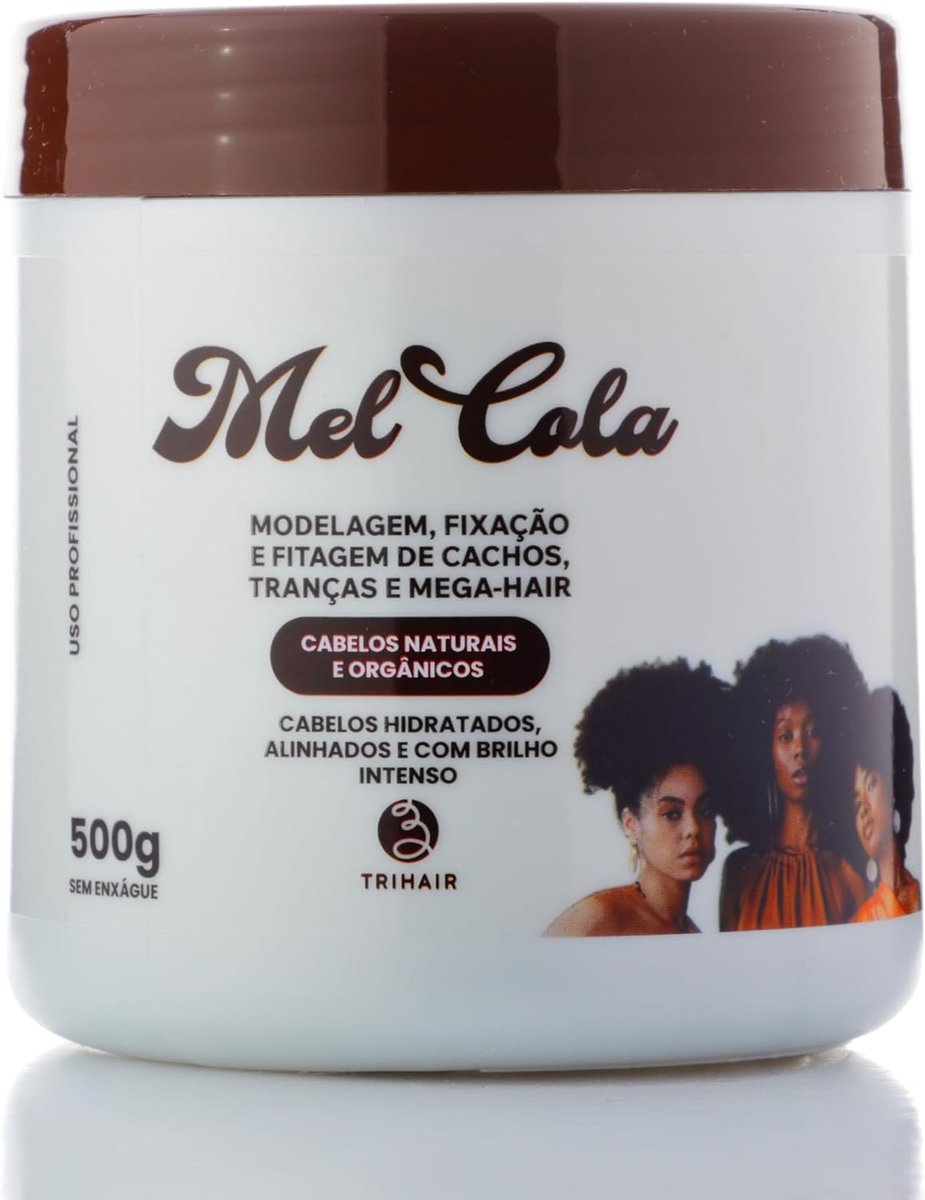 Mel Cola Styling Gel 500g – Krullengel & Vlechtgel – Voor Krullen, Vlechten en Mega Hair – Sterke Fixatie & Glans