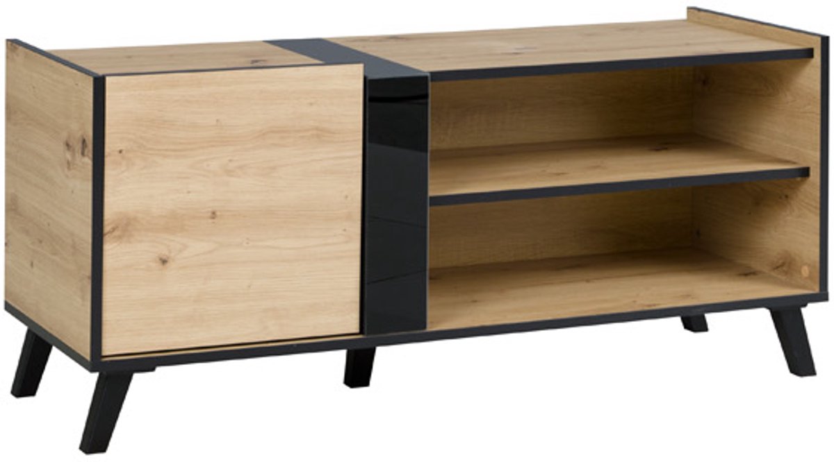 AZ-Home AZ Home Tv Meubel FLIX 6 120cm Artisan Eiken Zwart Tv Kast RTV Woonkamer 120x53x40cm
