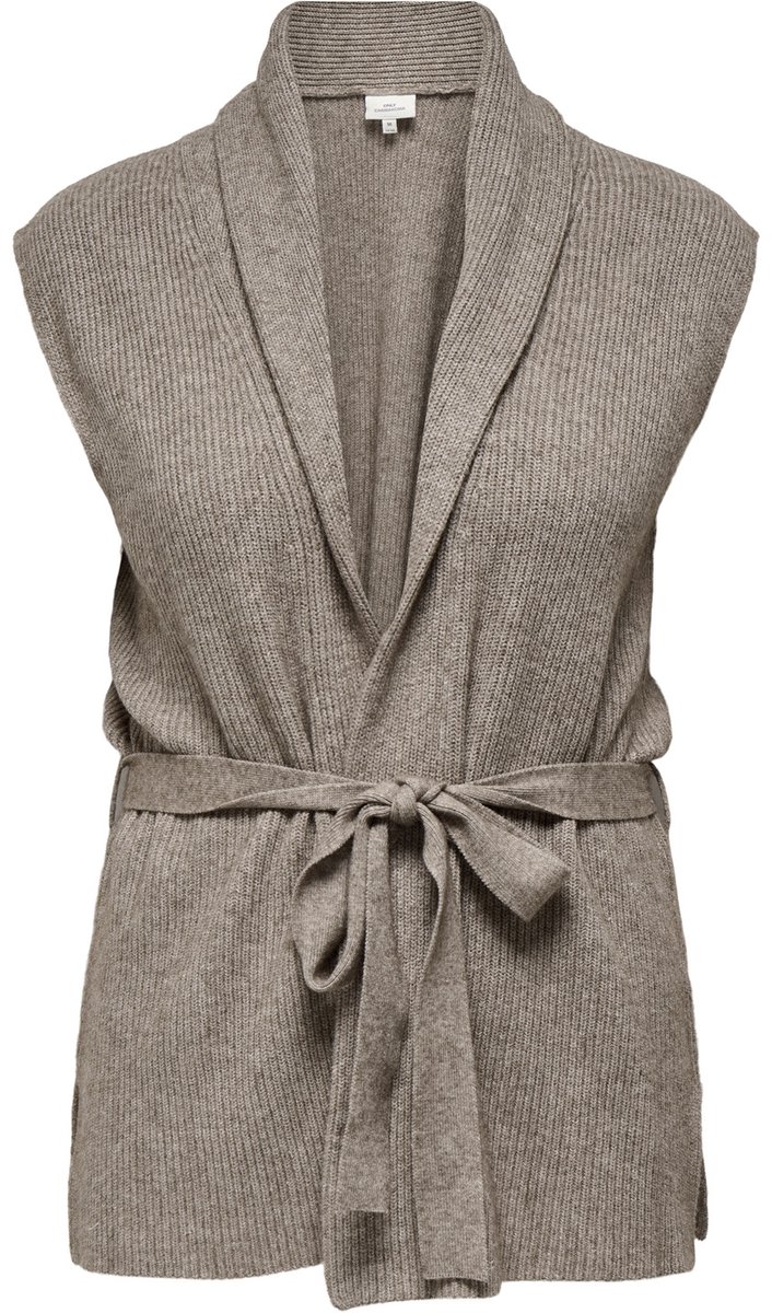 ONLY CARMAKOMA - CARKATIA SL RIB WRAP VEST KNT - Dames - Gebreide truien