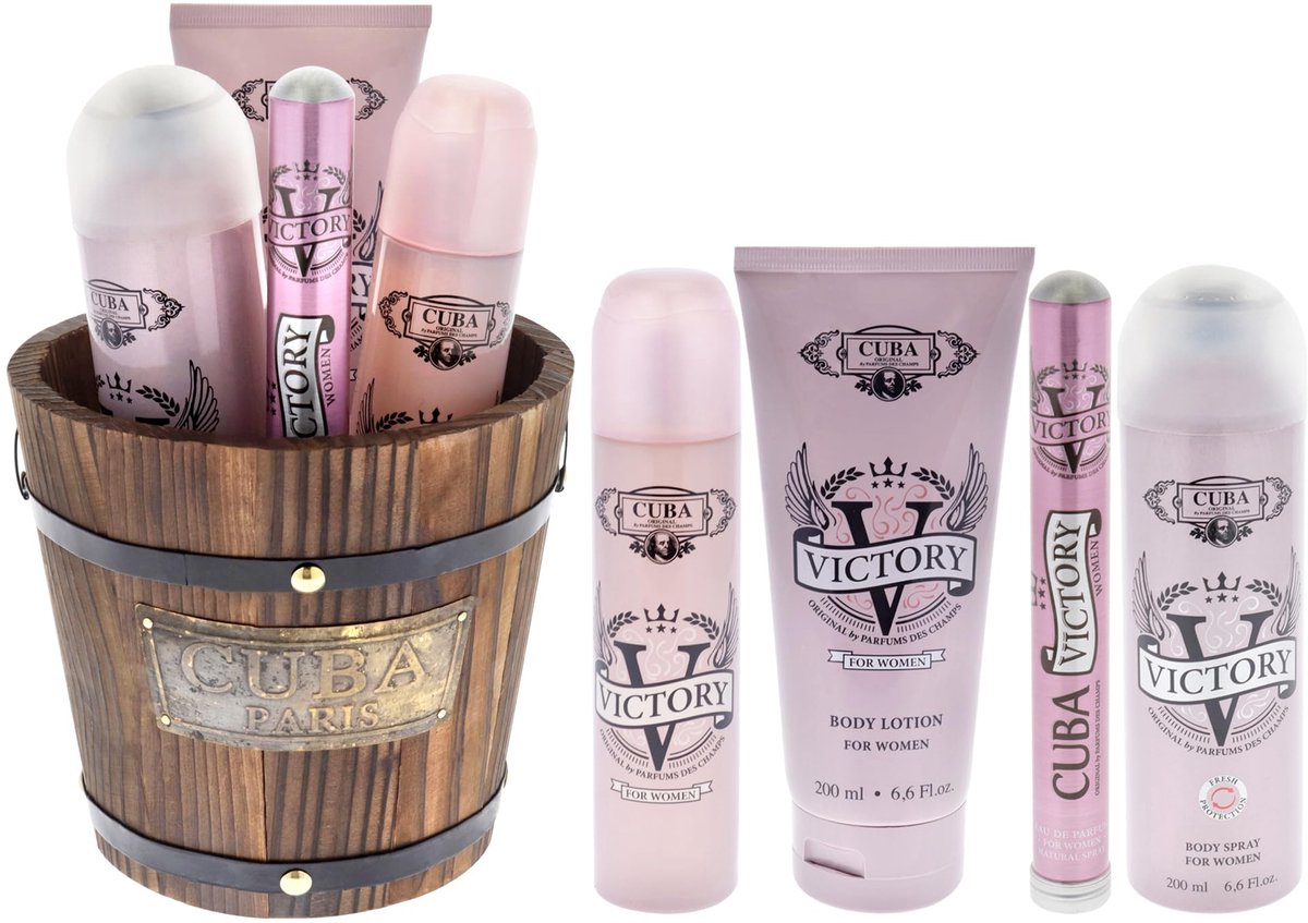 Victory Gift Set Eau De Parfum (edp) 100 Ml, Eau De Parfum (edp) 35 Ml, Tělový Sprej 200 Ml + Body Lotion 200 Ml