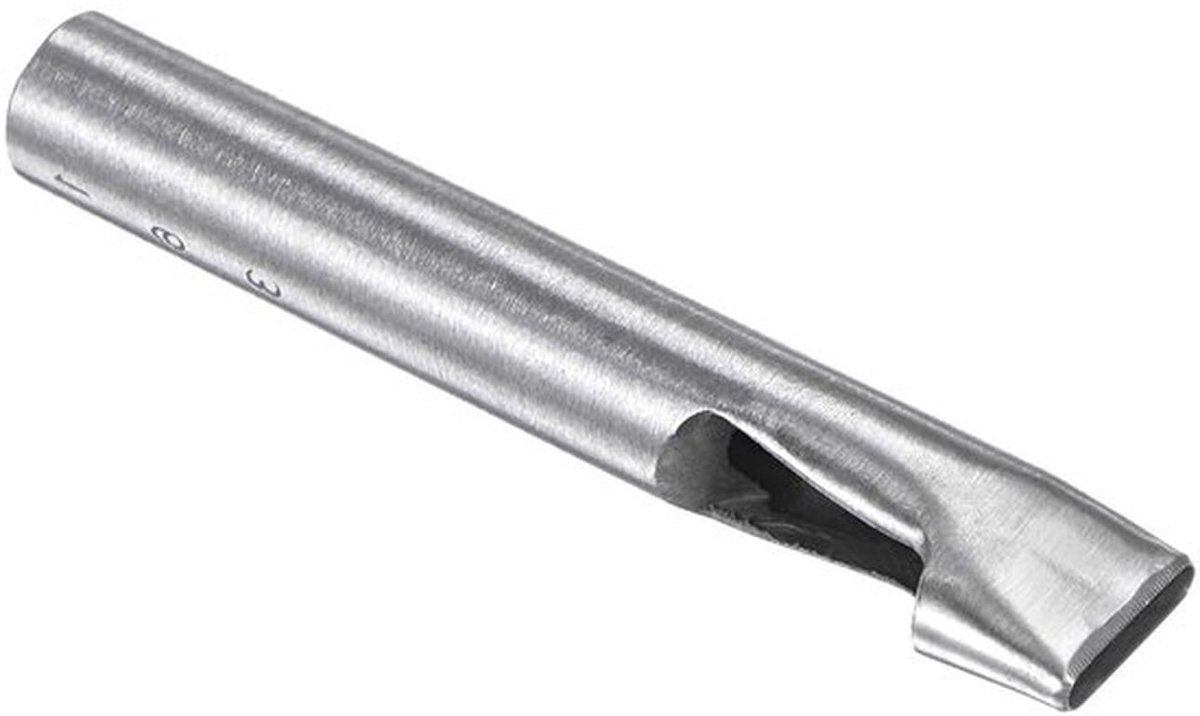 Perforator Ovaal 3 x 16 mm - Staal 45 - Voor Leer/Riemen - Handwerk/Knutselen - Slijtvast/Duurzaam - Nauwkeurige Spaanverwijdering - Pons