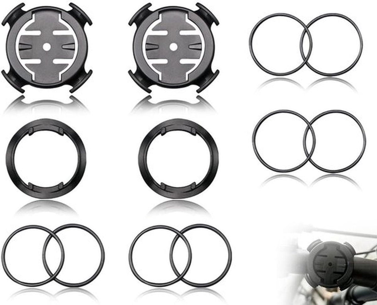 - Fietshouders - Stuurhouder voor Fietscomputer - Kwartslag Rotatie - Lichtgewicht - Geschikt voor Garmin Edge 510 - 2 Sets