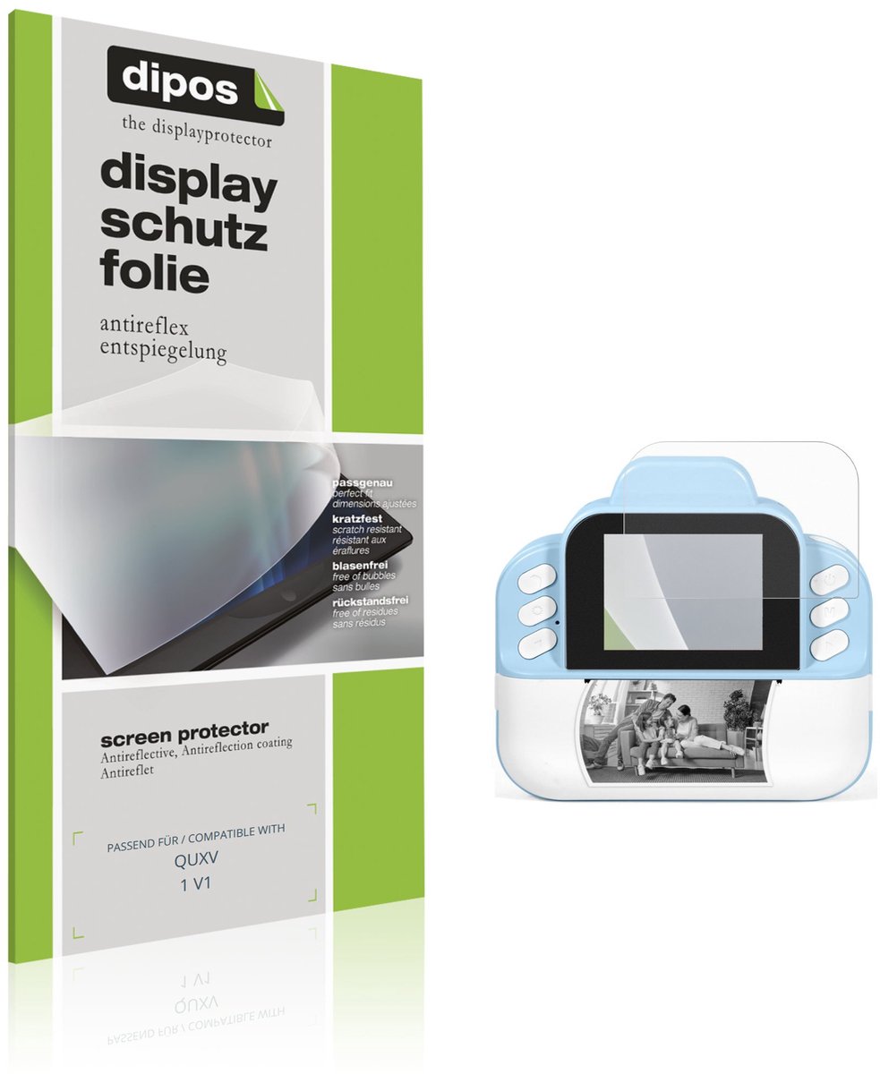 dipos – 4x Matte Beschermfolie geschikt voor QUXV 1 V1 | Krasbestendige & antireflecterende Screenprotector Ultra-Thin
