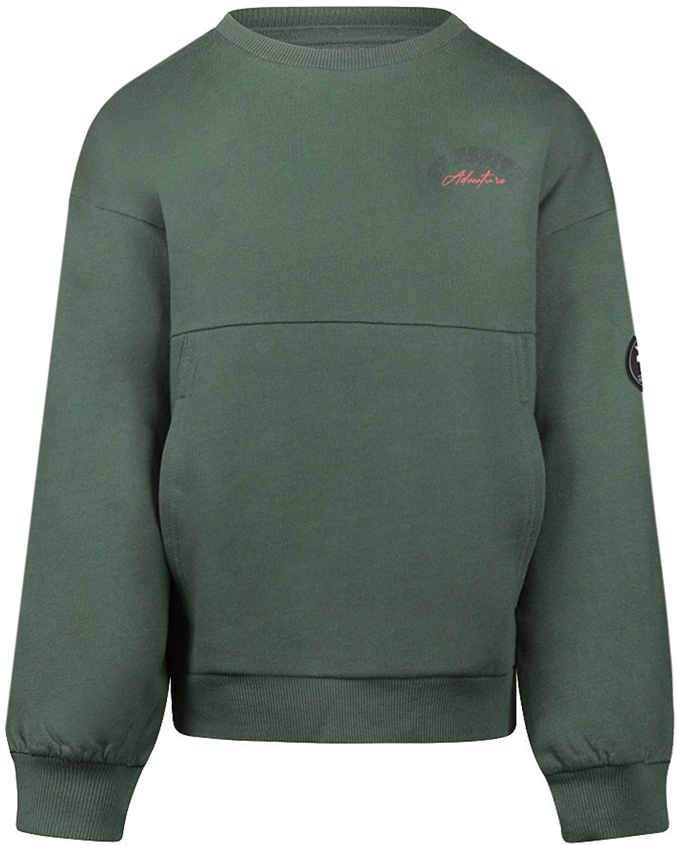 No Way Monday Jongens Loose Fit Trui - Forest green