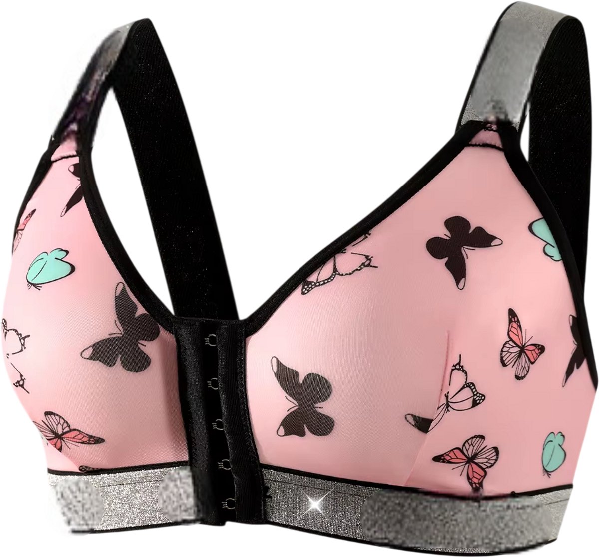 Draadloze BH Dames – Comfortabele Naadloze BH Zonder Beugel voor Dagelijks Gebruik - Roze - Maat M