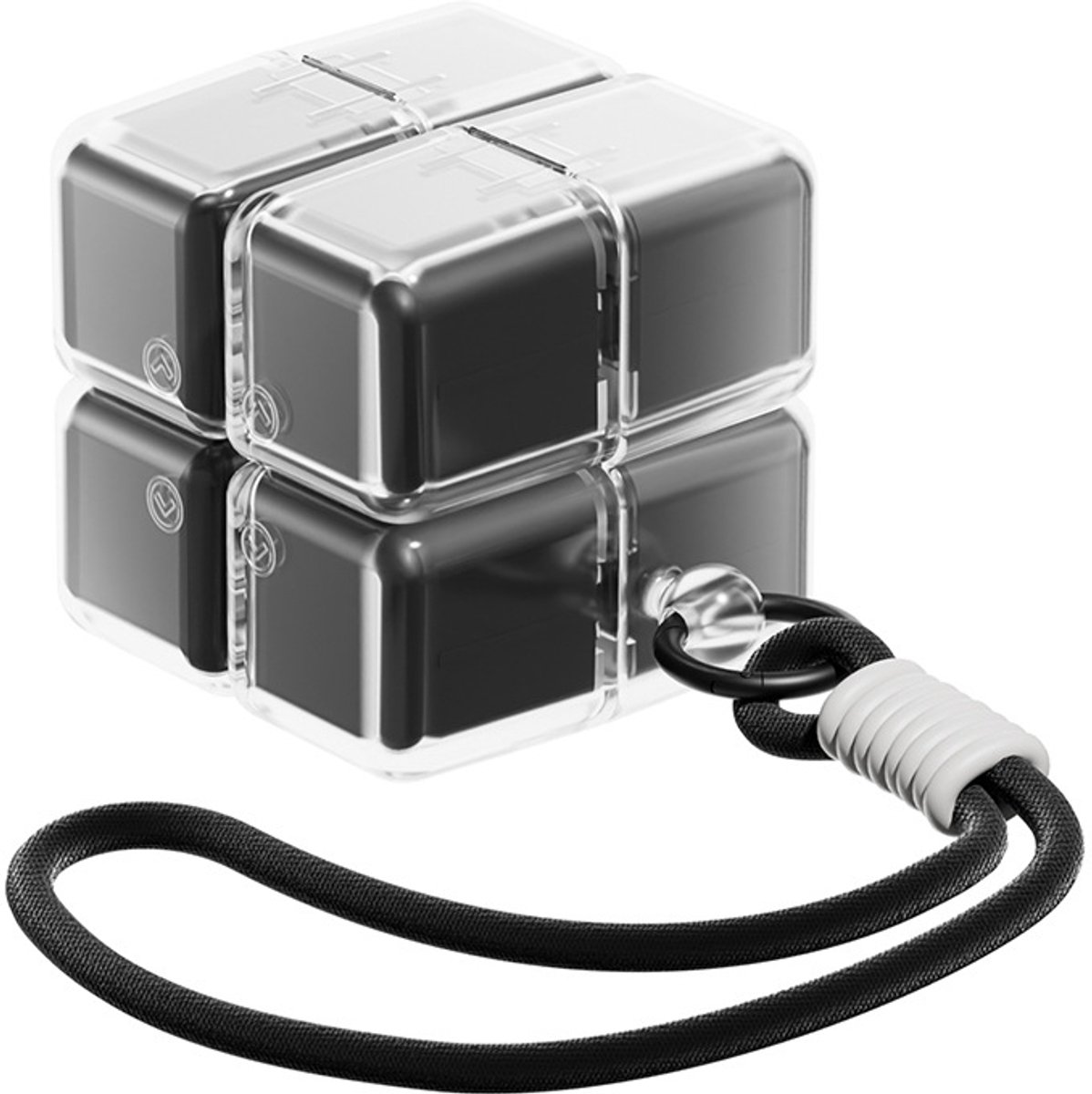 Magnetische Pillendoos in Kubusvorm – 8 Vakken – Compacte Medicijn Organizer – Lekvrij Reisdoosje voor Vitaminen en Tabletten – Zwart