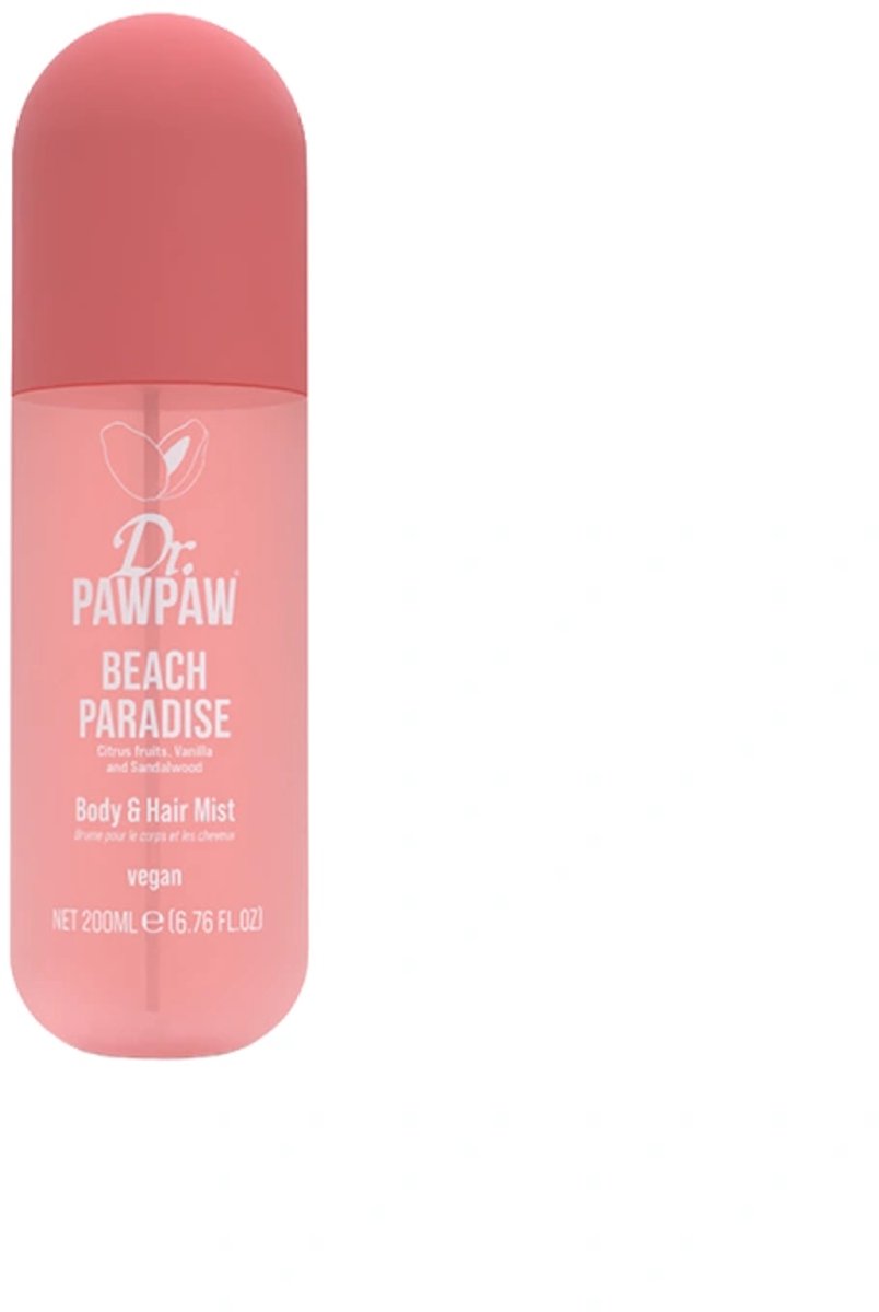 Dr PawPaw Beach Paradise Hair and Body Mist / Haar- en lichaamsspray met de geur van citrus, vanille en sandelhout 200 ml