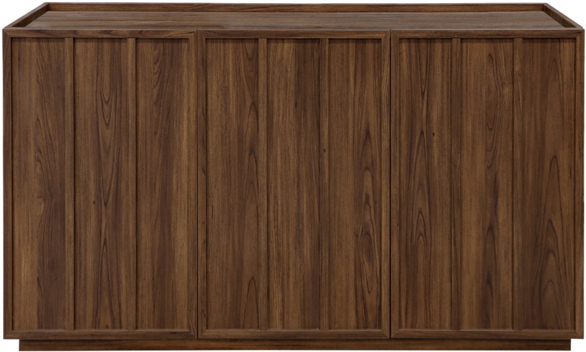 CALICOSY - Dressoir met 3 deuren in notenhoutlook B140 cm - ABEL