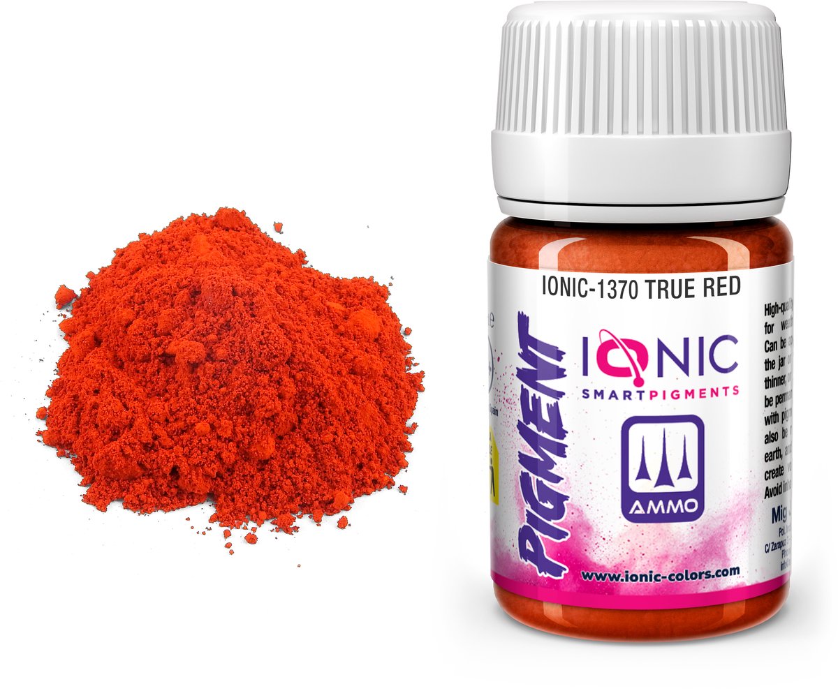 AMMO by Mig Jimenez Modelbouwdecoratie - MIG IO1370 Ionic Smart Pigments - Helderrood - 35ml Effecten potje