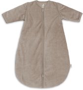 Jollein Slaapzak met afritsbare mouw Rond 90cm Rib Milky Coffee