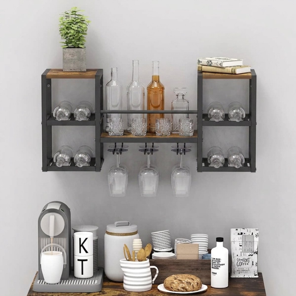 CRLYN® Wijnrek Muur – Wand Wijnrek – Wijnfleshouder