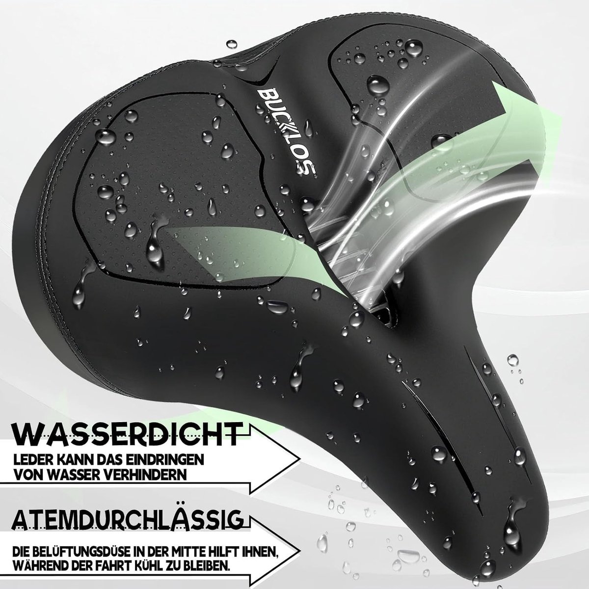 Fietszadel dames super comfort - Zwart - - Ergonomisch ontwerp voor max. fietsprestaties