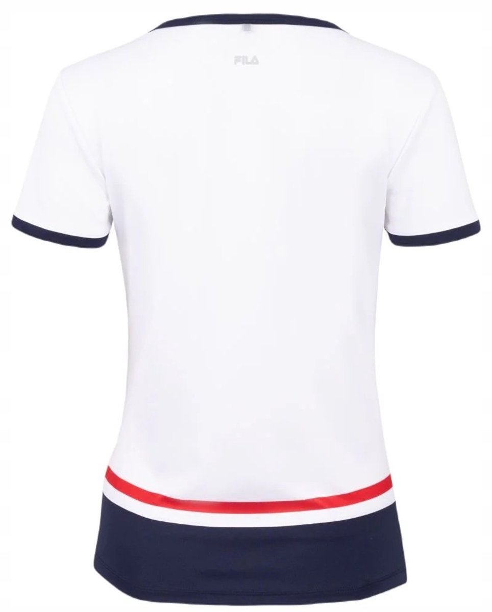 Fila Elisabeth Girls - T-shirt - wit / marine comb. - 128