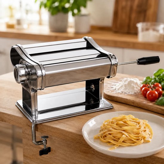 COOK Concept RVS Pastamachine met Tafelklem - Zilver van cook-concept — afbeelding 3
