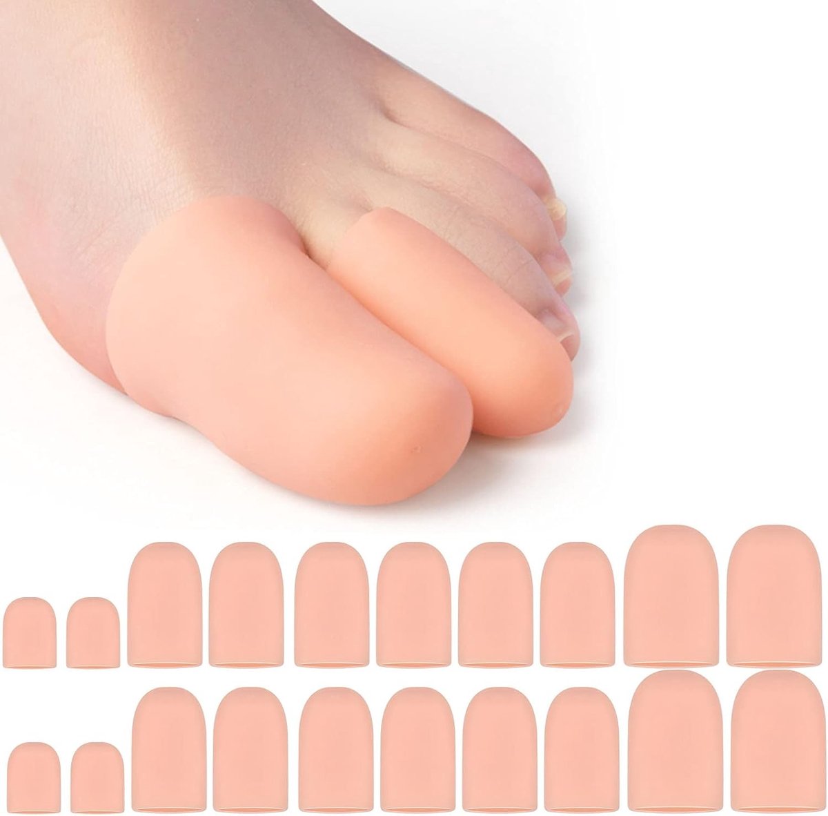 Set van 20 Gelteentjes - Diverse Maten - Beschermende Covers voor Blaren en Eelt - Duurzaam en Comfortabel